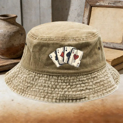 Retro Washed Cotton Bucket Hat Streetwear Fisherman Cap