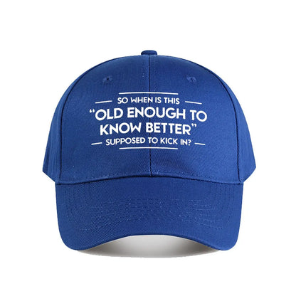 Funny Quote Snapback Baseball Cap