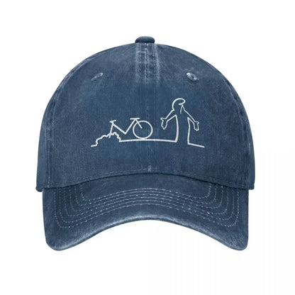 Bicycle La Linea Vintage Art Baseball Cap