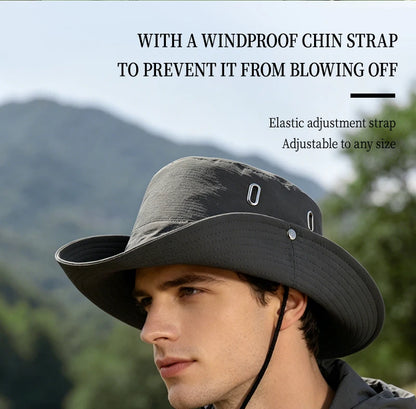 Elk Forest Print Outdoor Bucket Hat