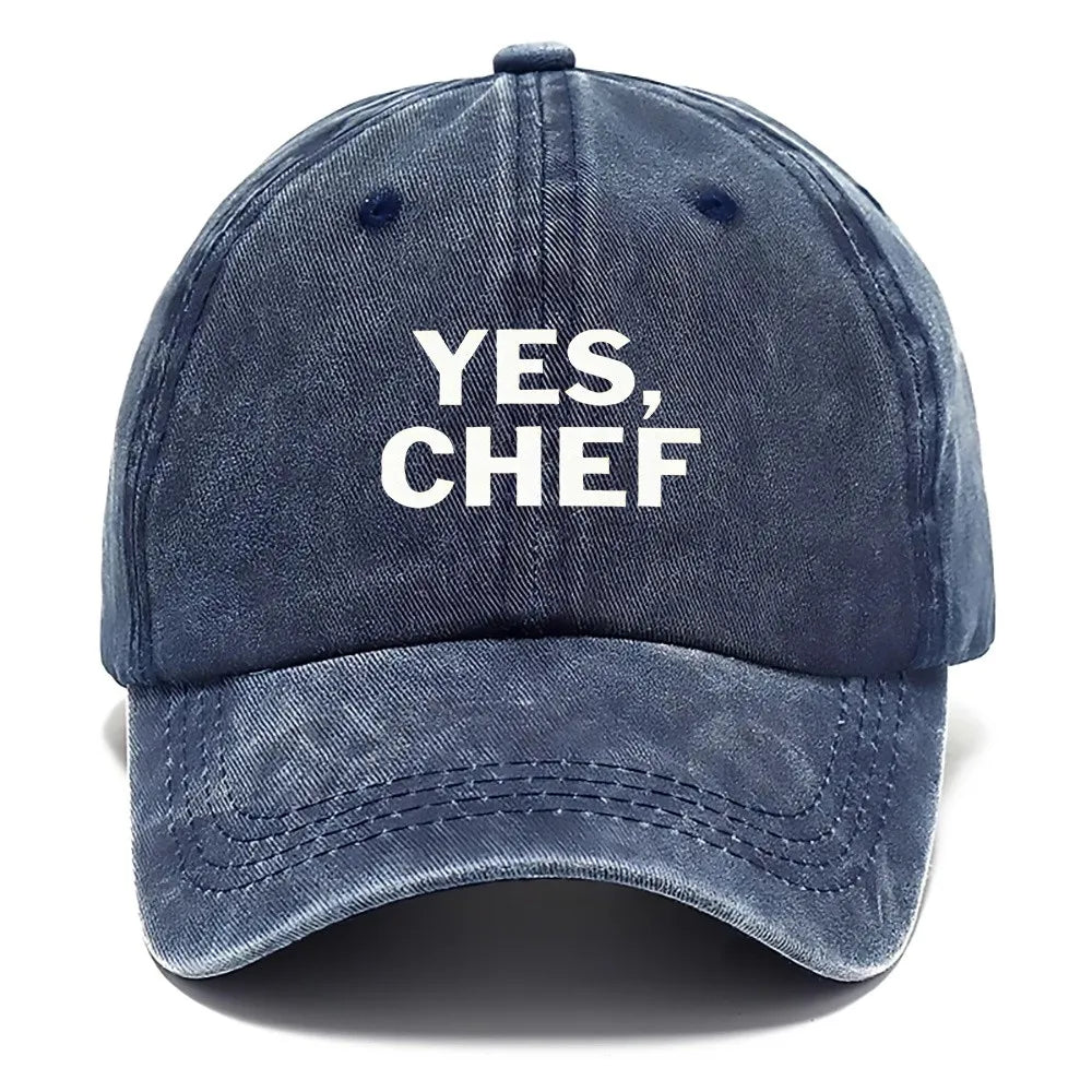 Yes Chef Distressed Baseball Cap