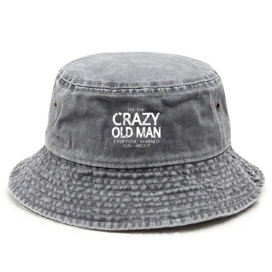 Grandpa Humor Washed Cotton Bucket Hat