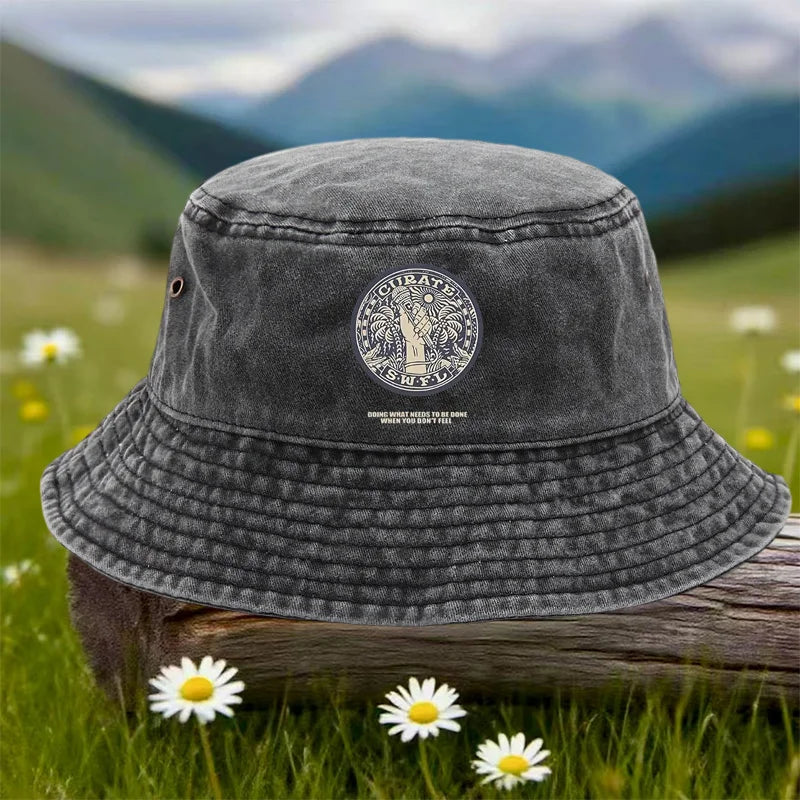 Pirate Island Vintage Bucket Hat