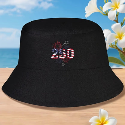 America Flag 250th Anniversary Bucket Hat