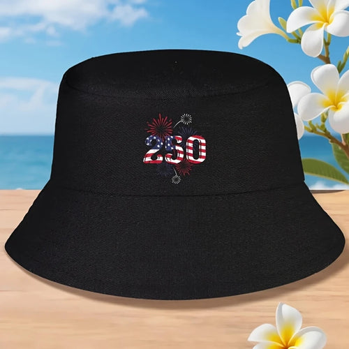 America Flag 250th Anniversary Bucket Hat