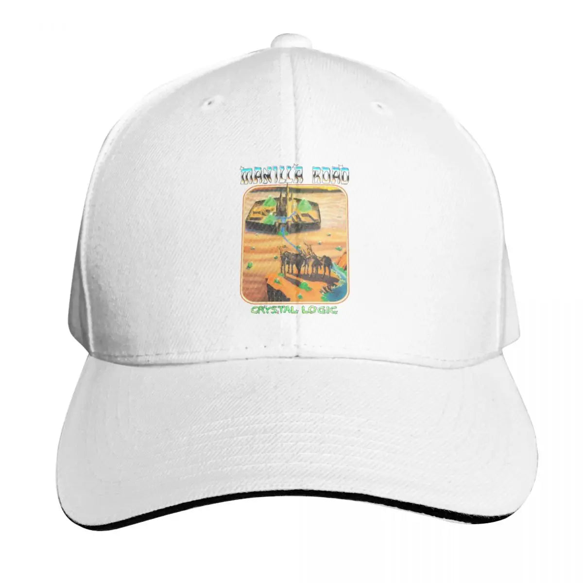 Manilla Road Crystal Logic Metal Band Baseball Cap
