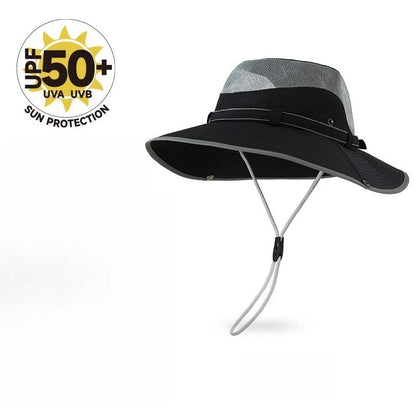 UPF 50+ Mesh Breathable Water-Resistant Bucket Hat