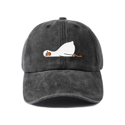 Fried Egg Graphic Vintage Washed Baseball Cap