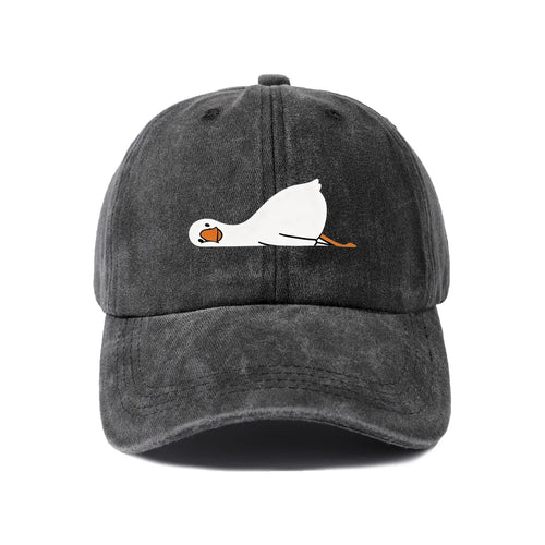 Fried Egg Graphic Vintage Washed Baseball Cap