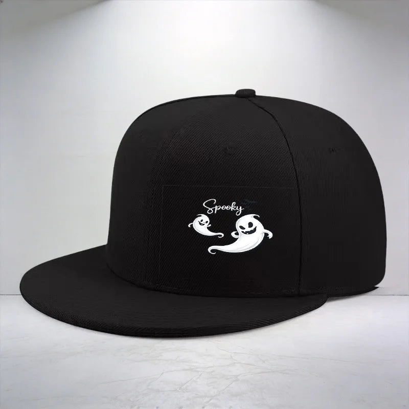 1pc Spooky Ghost Pattern Printed Cap