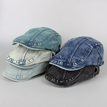 Black Denim Beret Hat Women Man Summer 2026