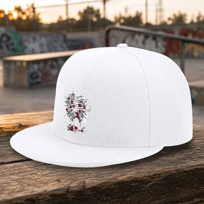 Impossible Skull Flower Snapback Cap