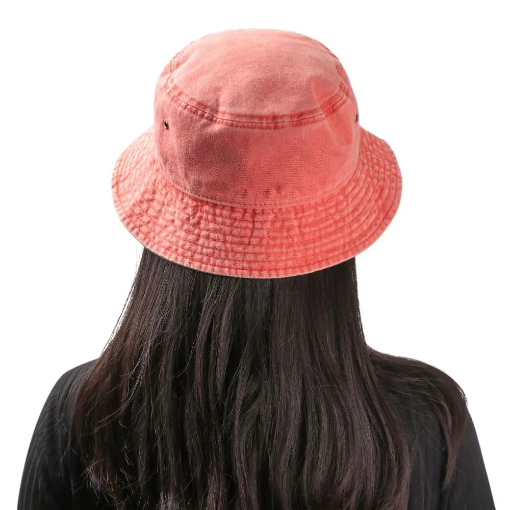 Fashion Summer Bucket Hat Hip Hop Washed Denim