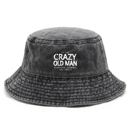 Grandpa Humor Washed Cotton Bucket Hat