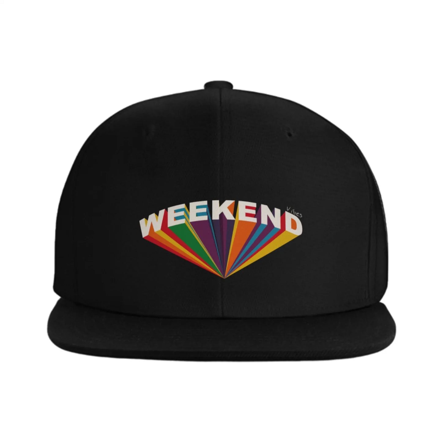 Weekend Rainbow Prism Snapback Cap Hat