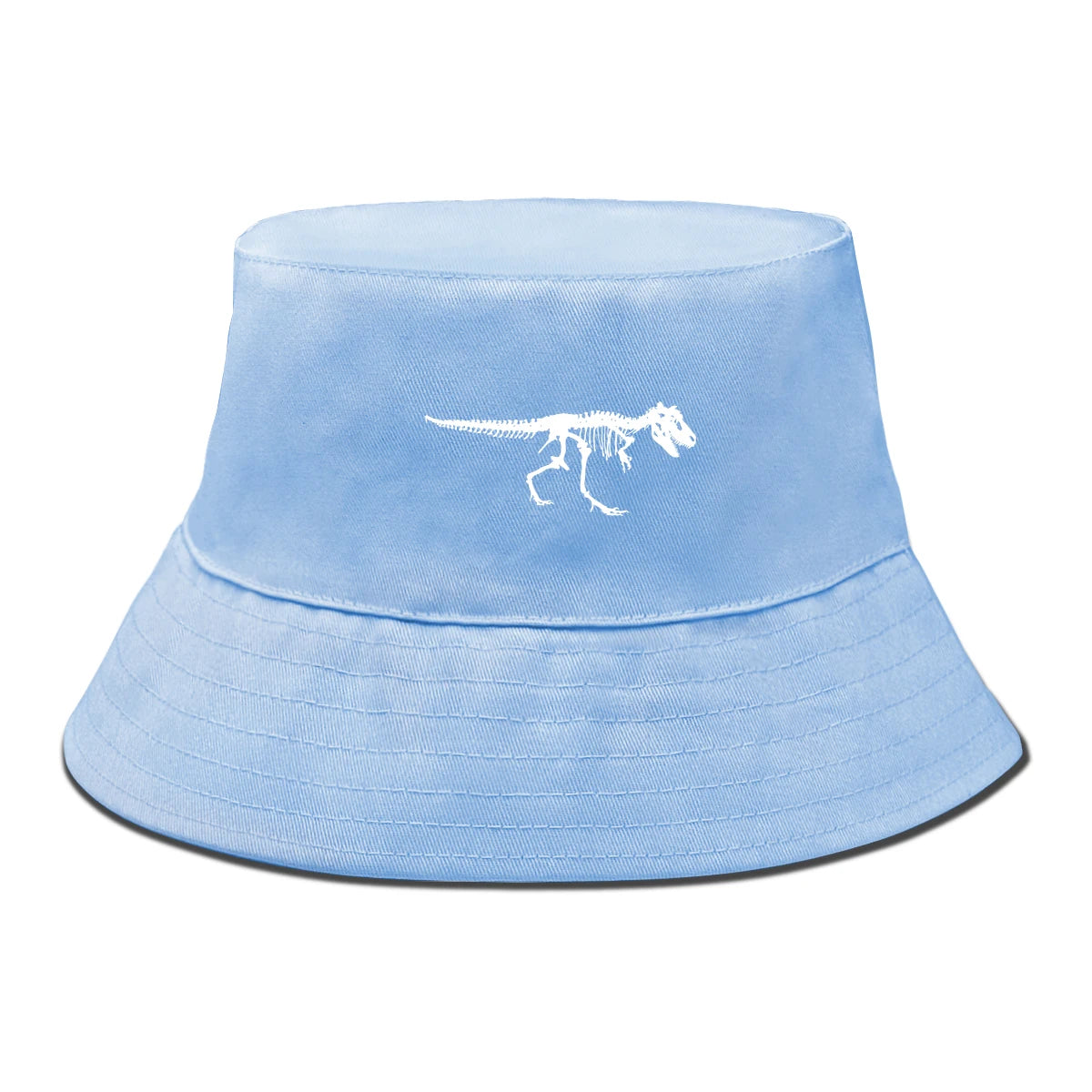 Skeleton Dinosaur Print Bucket Hat
