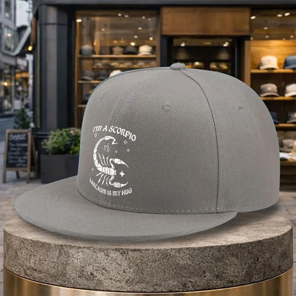 Scorpio Sarcasm My Hug Snapback Cap