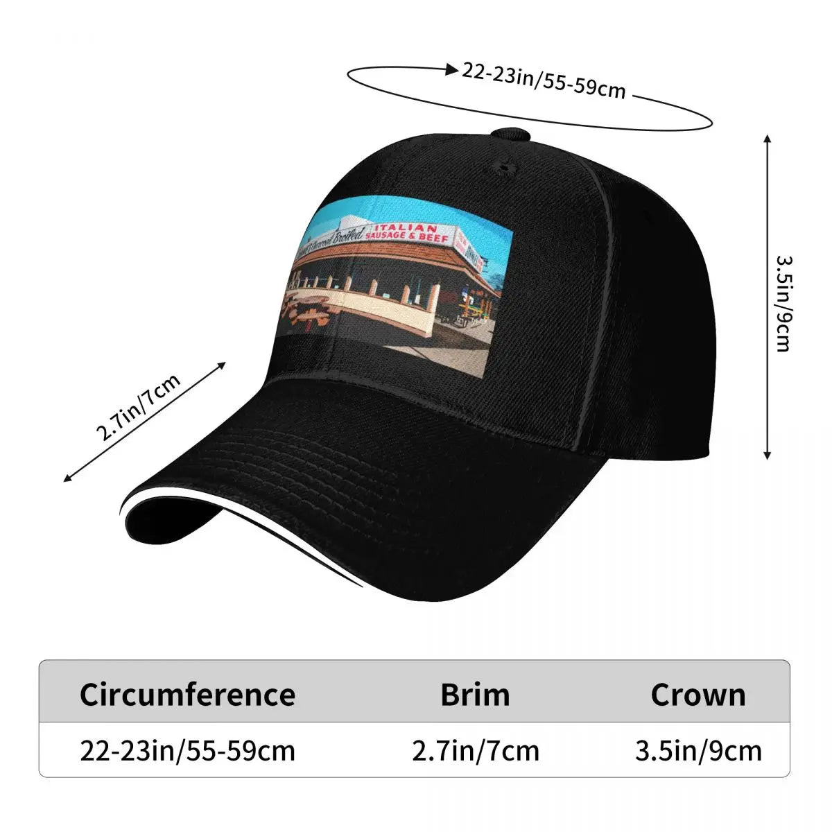 Johnnie's Beef Elmwood Park Chicago Classic Baseball Cap