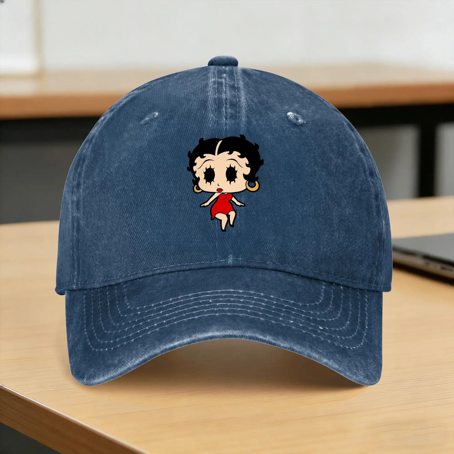 Vintage Betty Boop Washed Baseball Cap