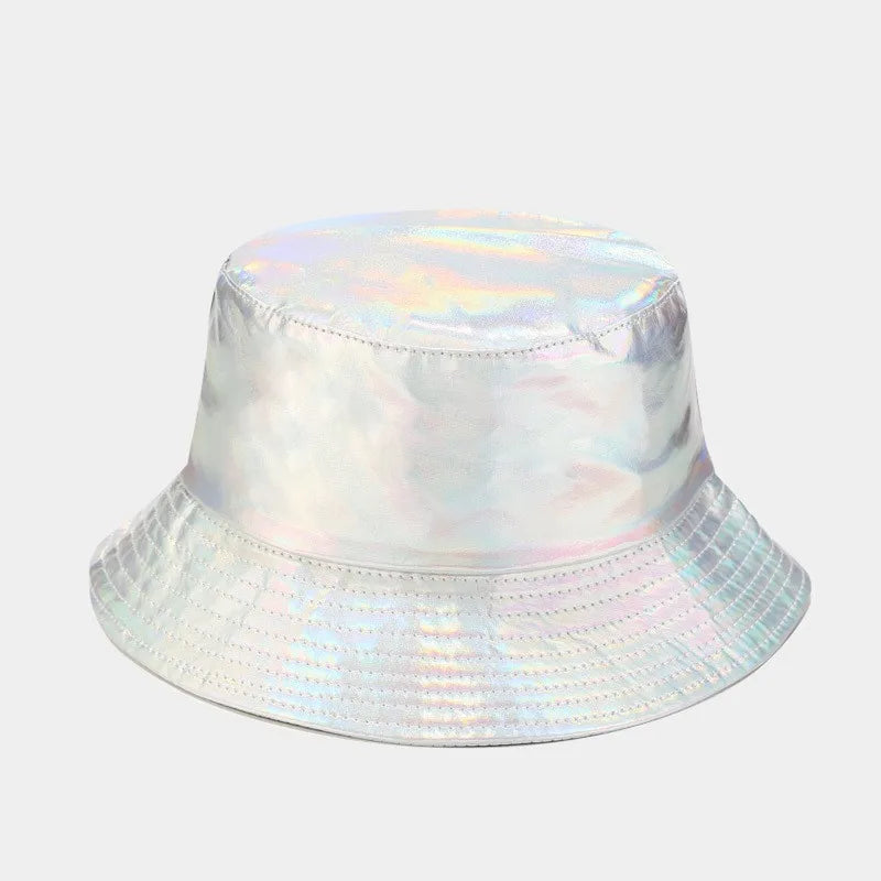 Pu Solid Color Bucket Hat