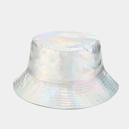 Pu Solid Color Bucket Hat