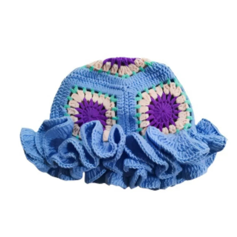 Sunflower Hollow Knitted Bucket Hat