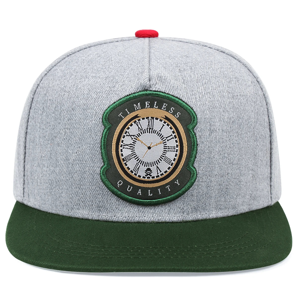 Fastball Clock Embroidered Cotton Unisex Snapback Cap