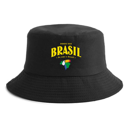 Brasil Map Toucan Print Bucket Hat