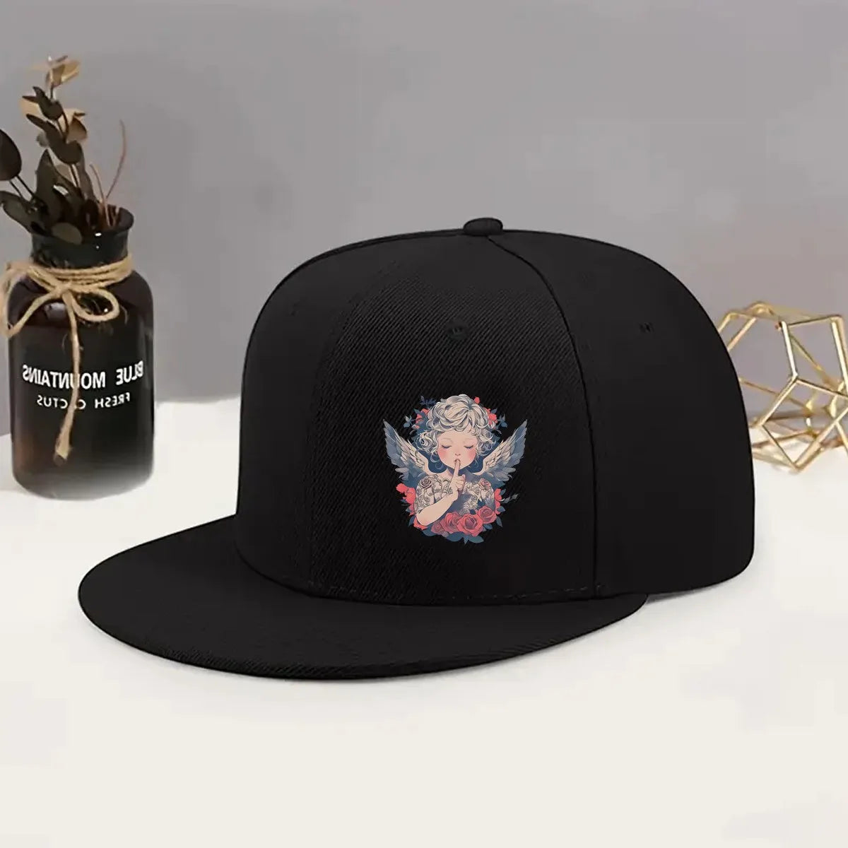 Angel Shh Snapback Cap