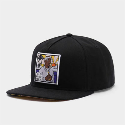 DALLAS Letter D Embroidered Unisex Hip-Hop Snapback Cap