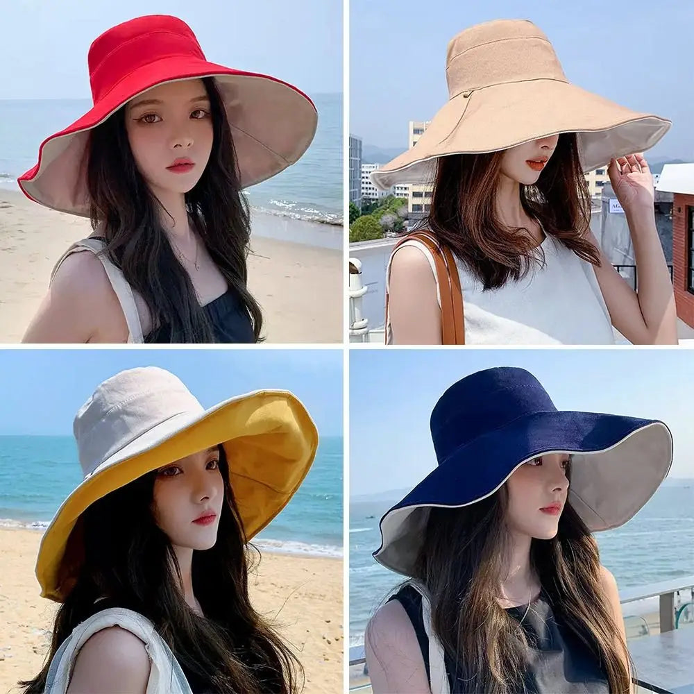 Spring Summer Double Sided Bucket Hat Big