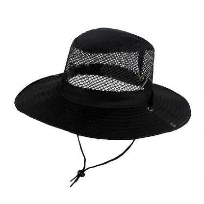 Foldable Mesh Wide Brim Fishing Bucket Hat