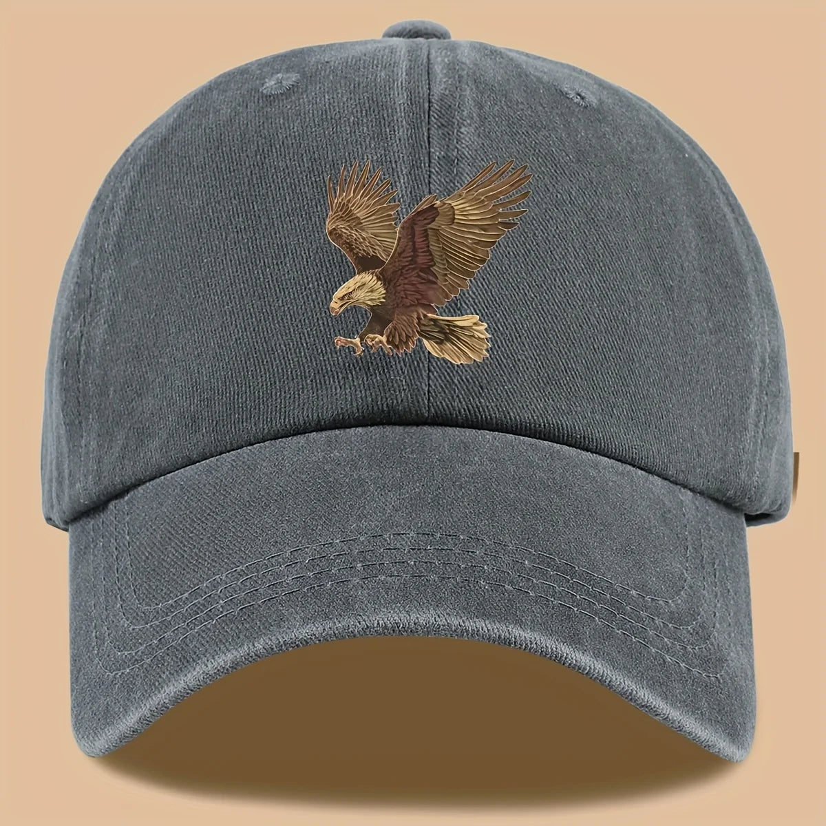 Eagle Print Outdoor Baseball Cap