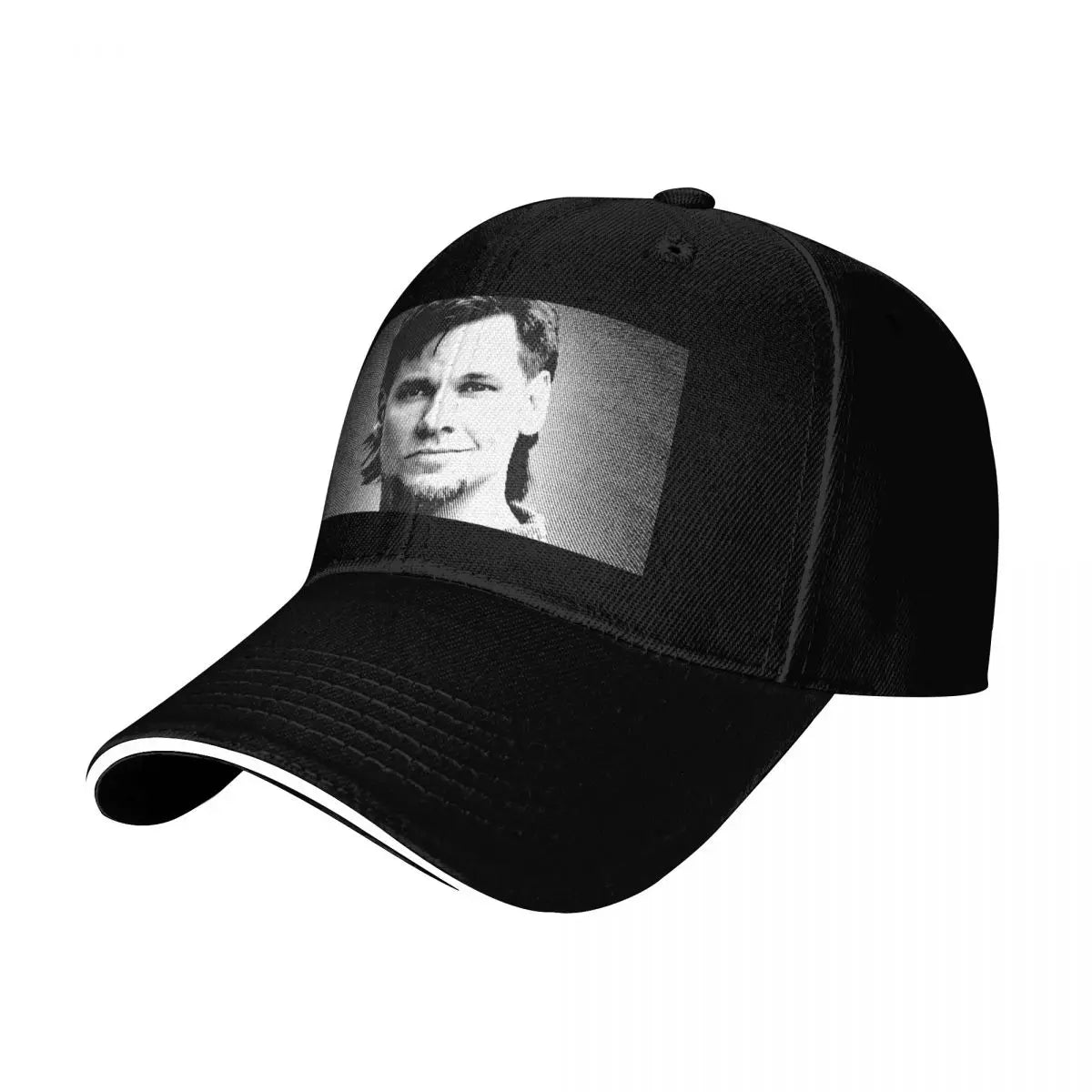 Theo Von Vintage Linocut Portrait Baseball Cap