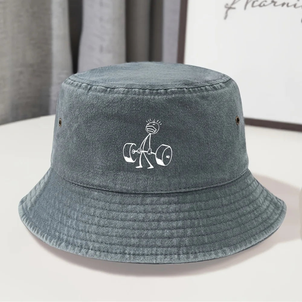 Vintage Washed Distressed Classic Fisherman Bucket Hat