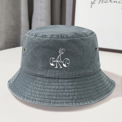 Vintage Washed Distressed Classic Fisherman Bucket Hat