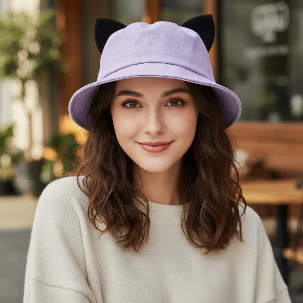 Fashion Cotton Cat Ears Hat Sun Protection