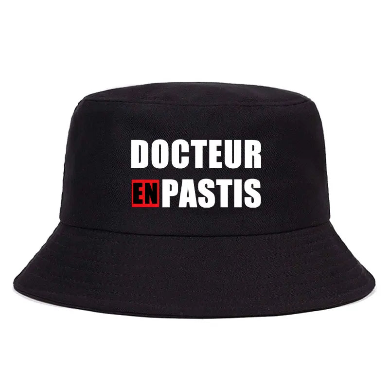 Docteur En Pastis Reversible Funny Bob Bucket Hat
