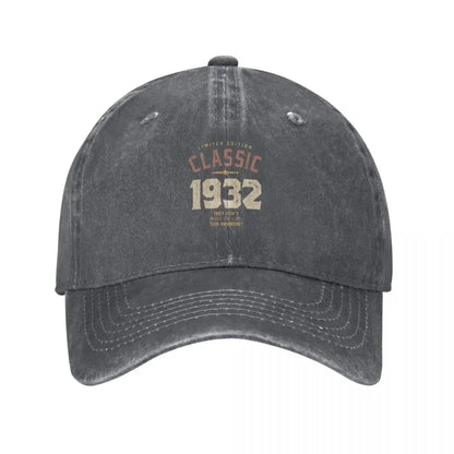 Classic 1932 Vintage Birthday Baseball Cap