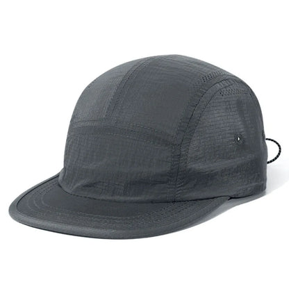 Japanese Style Flat Brimmed Baseball Cap Soft Top Adjustable