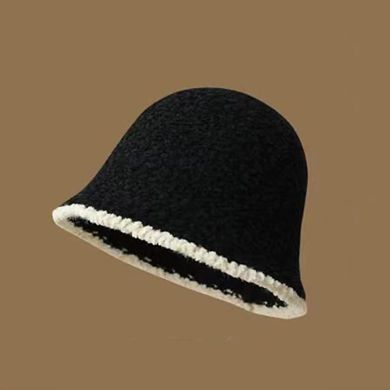 Women's Color Block Knit Fisherman Bucket Hat