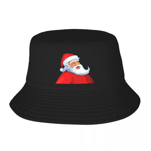 Santa Claus Christmas Theme Unisex Bucket Hat