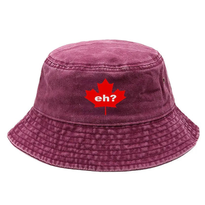 Canada Eh Washed Bucket Hat Vintage Style