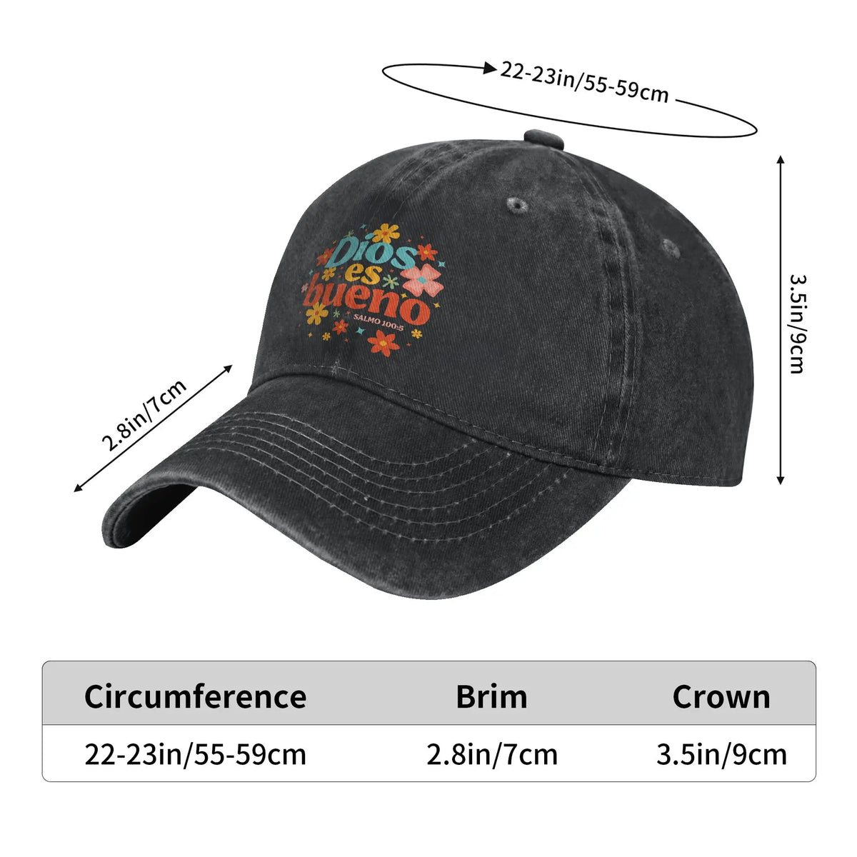 Jesus Esperanza Devida Spanish Graphic Baseball Cap