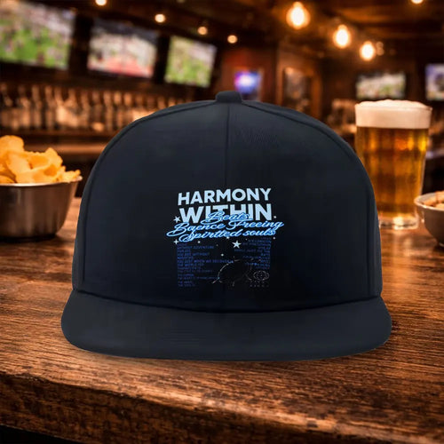 English Print Streetwear Snapback Cap