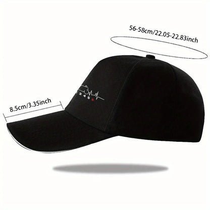 Motorcycle Gearbox Heartbeat Trucker Baseball Cap