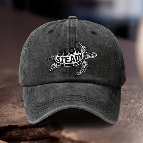 Slow Steady Sea Turtle Baseball Cap