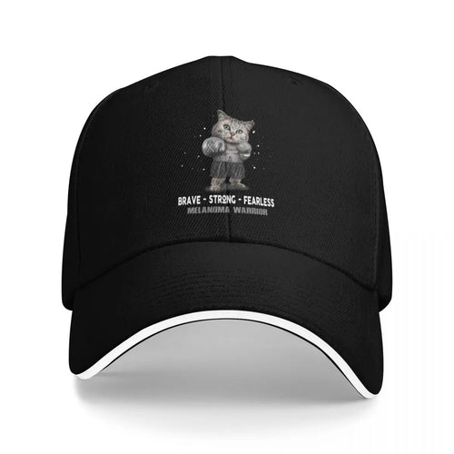 Melanoma Warrior Fearless Baseball Cap Design