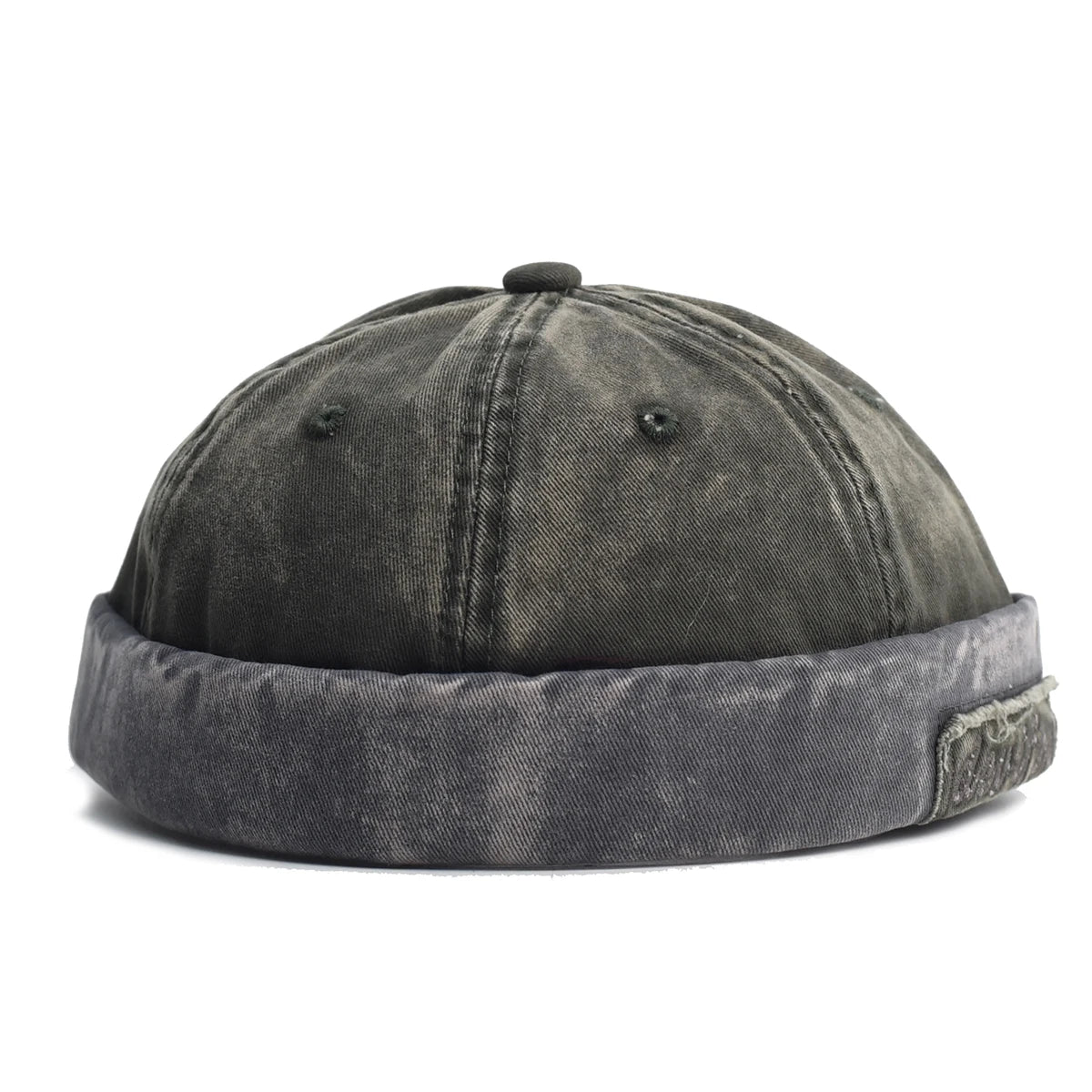 Washed Docker Beanie Brimless Cap Hat