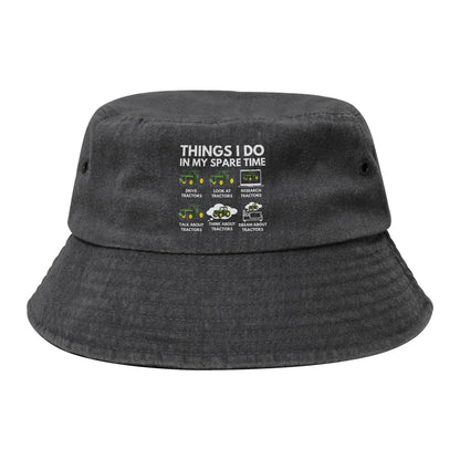 Things I Do In My Spare Time Funny Soccer Bucket Hats